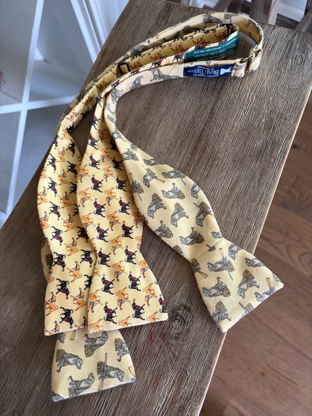 Beau Ties LTD Vermont lot of 2 hunting Dog Bow Tie